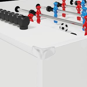 Stolní fotbálek Bílý 125 x 60,5 x 80 cm kompozitní dřevo - obrázek 7