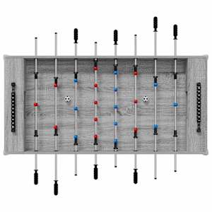 Stolní fotbálek Šedá Sonoma 125 x 60,5 x 80 cm kompozitní dřevo - obrázek 6
