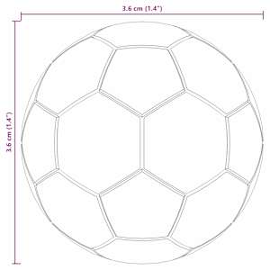 Stolní fotbálky 12 pcs Bílá 3,6 x 3,6 cm Polypropylen - obrázek 4