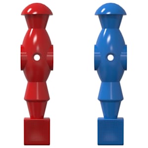 vidaXL Foosball laua m&auml;ngijad 22 tk Sinine ja punane PP