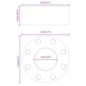 Bumpers pro fotbálkové stoly 16 pcs Černý 2,7 x 2,7 x 1,3 cm - obrázek 5