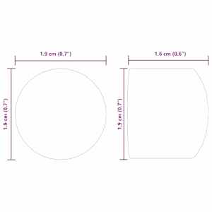 Zástrčky stolu na fotbálek 10 pcs Černý 1,9 x 1,9 x 1,6 cm PP - obrázek 6