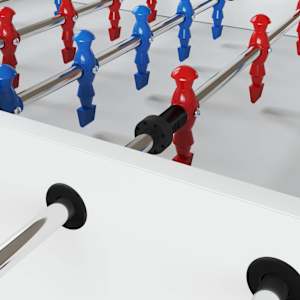 Zavore za nogometno mizo 10 pcs Črna 1,7 x 1,7 x 3,2 cm PP