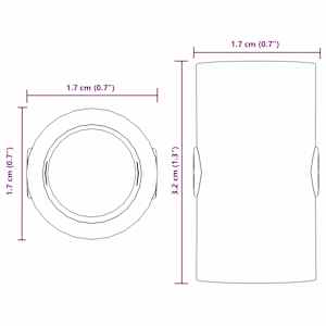 Stoppers pro stolní fotbal 10 pcs Černý 1,7 x 1,7 x 3,2 cm PP - obrázek 6