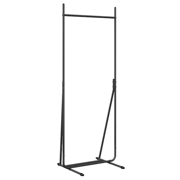 vidaXL Riidepuu Must 62 x 48 x 158 cm Teras