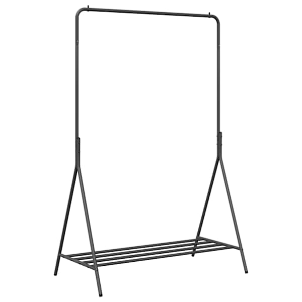 vidaXL Riidepuu ladustamisega Must 100 x 56 x 154 cm Teras