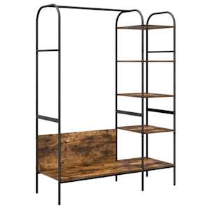 vidaXL Riidepuu Pruun tamm 120 x 44 x 160 cm Tehispuit