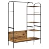 vidaXL Riidepuu Pruun tamm 120 x 44 x 160 cm Tehispuit