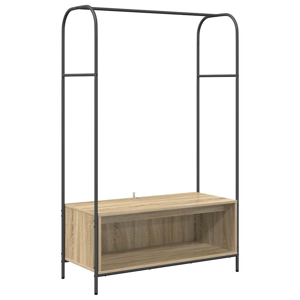 Vaatehylly hyllyillä Sonoma tammi 100x44x160 cm