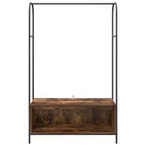 Kovový stojan na oblečení Hnědý dub 100 x 44 x 160 cm - obrázek 5
