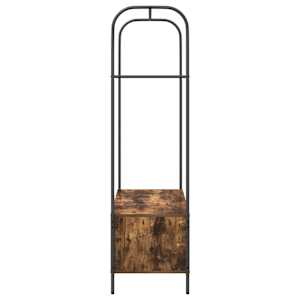 Kovový stojan na oblečení Hnědý dub 100 x 44 x 160 cm - obrázek 6