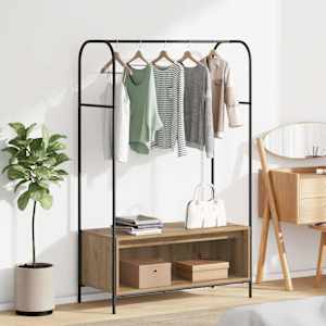 Stojalo za oblačila Rjav hrast 100 x 44 x 160 cm