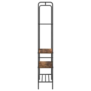 Kovový stojan na oblečení s policí Kouřový dub 77 x 30 x 171 cm - obrázek 6
