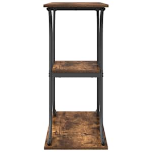 Konzolový stolek s policí Kouřový dub 101 x 35 x 80,5 cm - obrázek 6