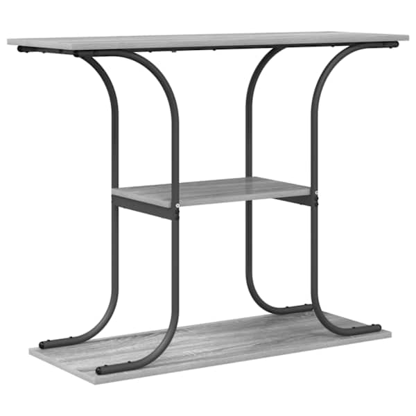 vidaXL Konsoollaud riiuliga Hall Sonoma 101 x 35 x 80,5 cm Tehispuit