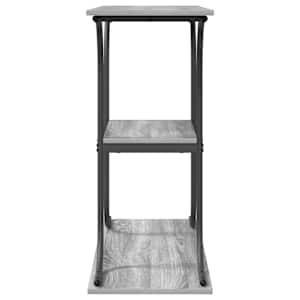 Konzolový stolek s policí Šedá Sonoma 101 x 35 x 80,5 cm - obrázek 6