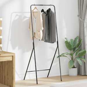 Stojalo za oblačila Črna 60 x 53 x 155 cm Jeklo