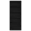 vidaXL Garderoobikapp Must tamm 80 x 50 x 200 cm Tehispuit