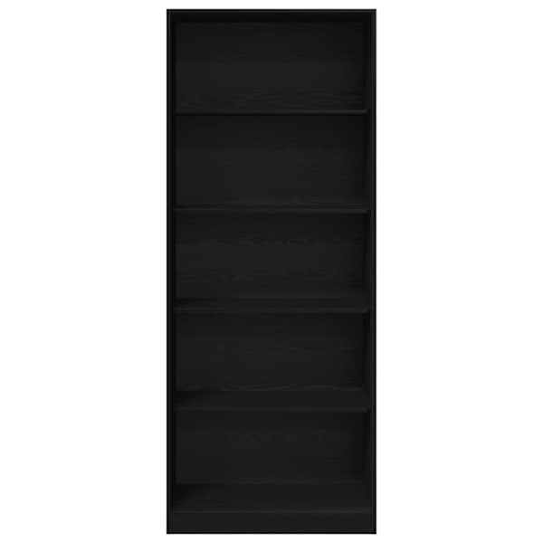 vidaXL Garderoobikapp Must tamm 80 x 50 x 200 cm Tehispuit