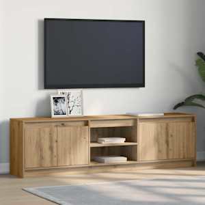 TV jednotky 2 pcs Hnědá 180 x 34 x 50 cm Kompozitní dřevo - obrázek 1
