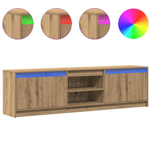 TV jednotky 2 pcs Hnědá 180 x 34 x 50 cm Kompozitní dřevo - obrázek 4