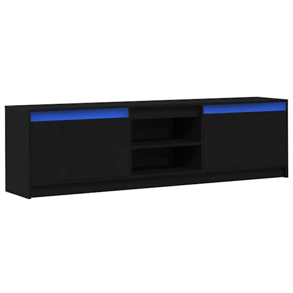 vidaXL TV &Uuml;ksused 2 tk Must Tehispuit
