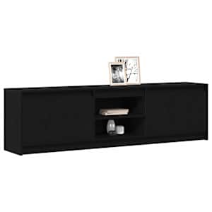 TV jednotky 2 pcs Černá 180 x 34 x 50 cm Kompozitní dřevo - obrázek 3