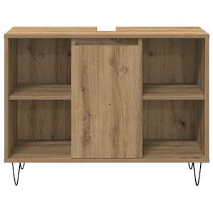 Sada koupelnového nábytku 3 pcs Artisanový dub kompozitní dřevo - obrázek 7