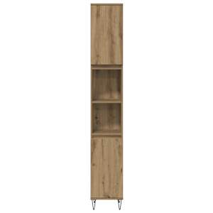 Sada koupelnového nábytku 3 pcs Artisanový dub kompozitní dřevo - obrázek 8