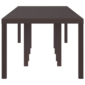 Zahradní stůl Hnědá 300 x 100 x 73 cm polyratan - obrázek 3