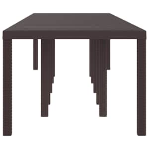 Zahradní stůl Hnědá 350 x 100 x 74 cm polyratan - obrázek 3