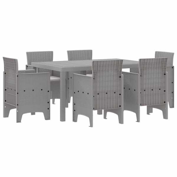 vidaXL Aia s&ouml;&ouml;gilaudade komplekt 7 tk Helehall Polt rattan