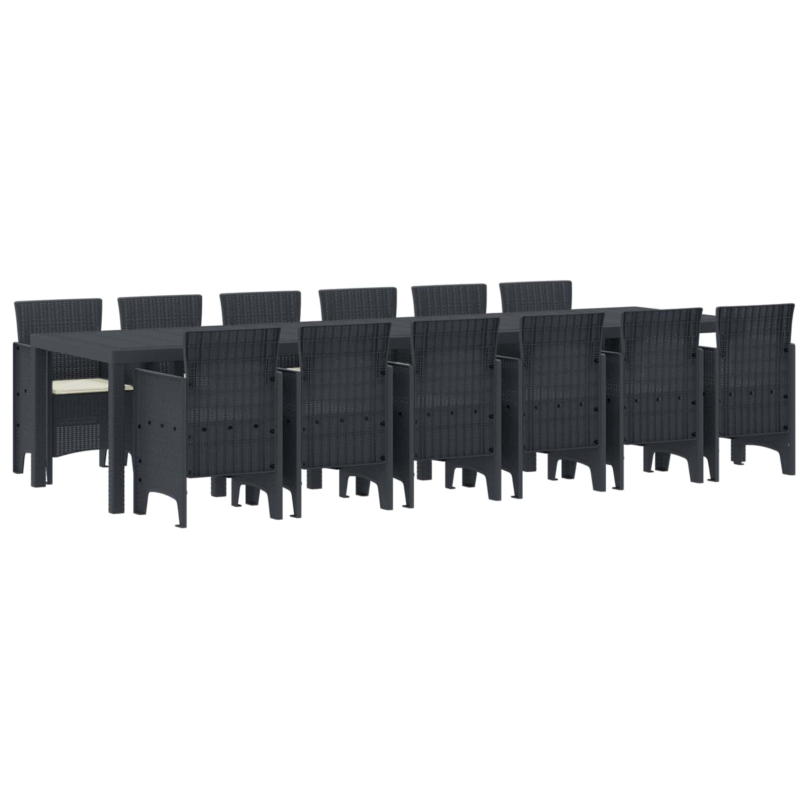 Aia söögilaudade komplekt 13 pcs Antratsiit Polt rattan