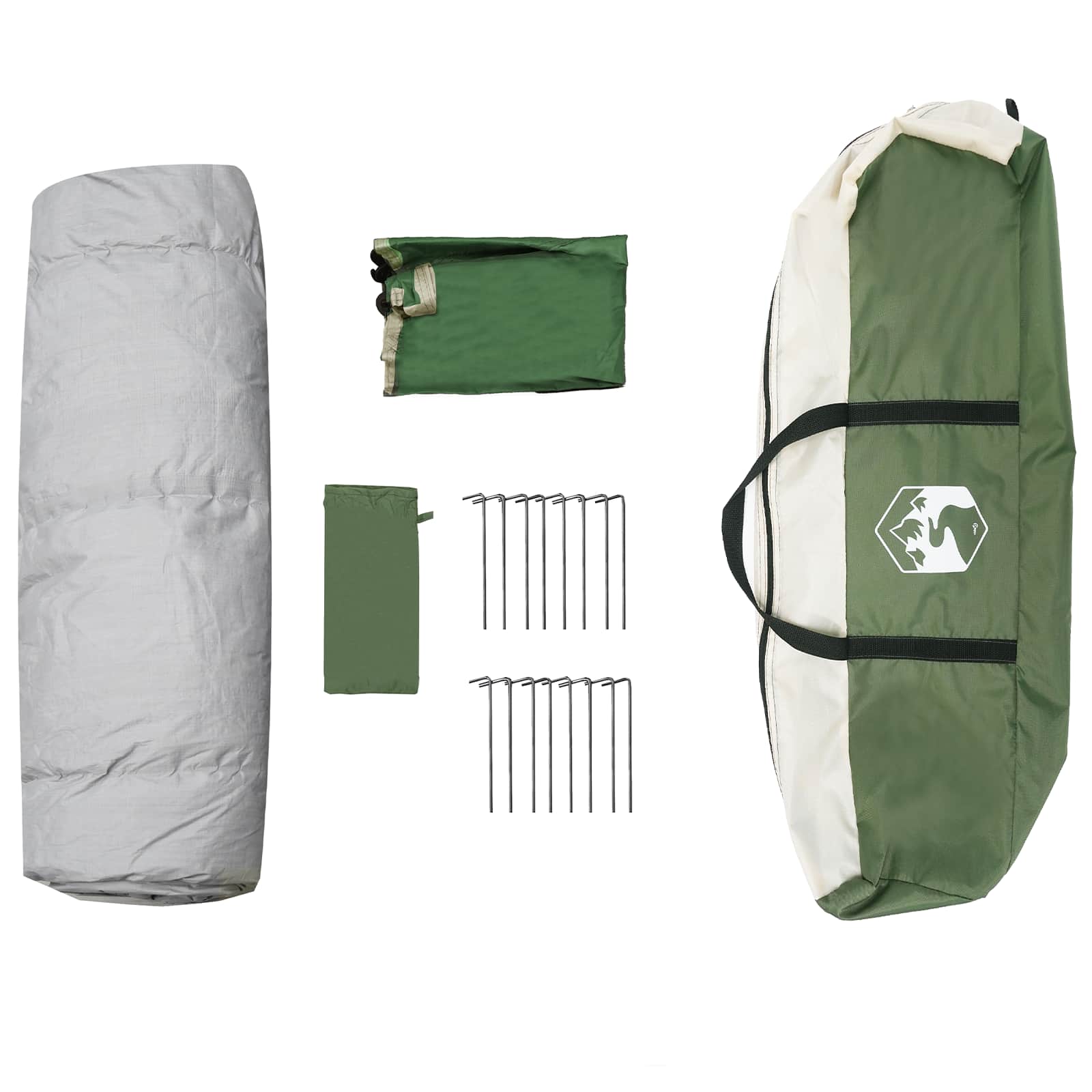 Takojšnji šotor s shranjevanjem Zelena 280 x 280 x 160 cm Jeklo - slika 10