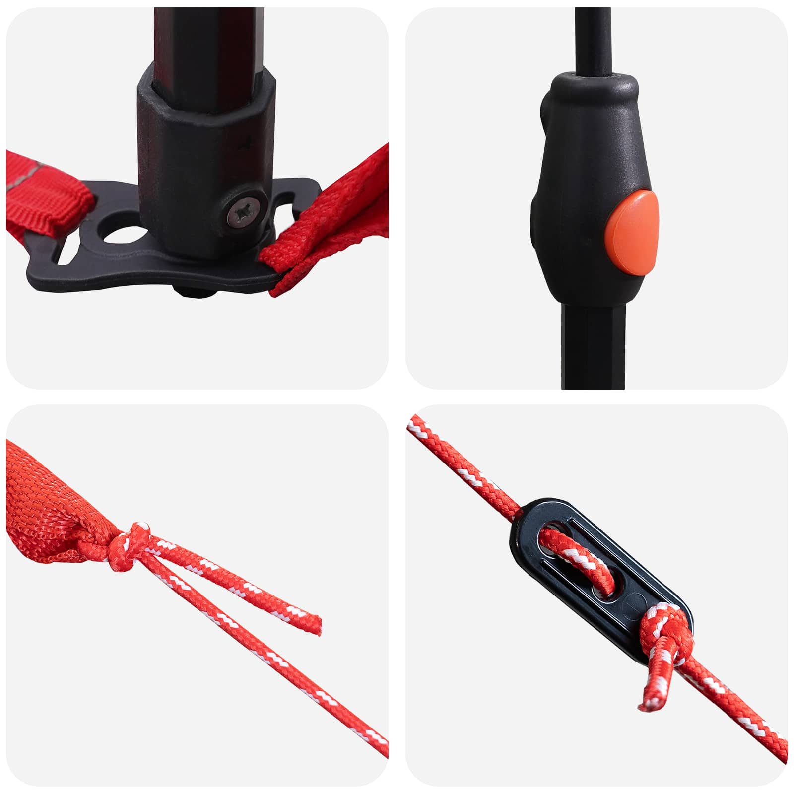 Takojšnji šotor Azurna modra 260 x 260 x 197 cm Jeklo - slika 9