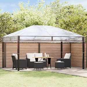 Náhradní kryt altánu Transparentní 400 x 300 x 32 cm PVC - obrázek 3