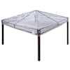 vidaXL Gazebo katte vahetus 300 x 300 x 26 cm L&auml;bipaistev PVC