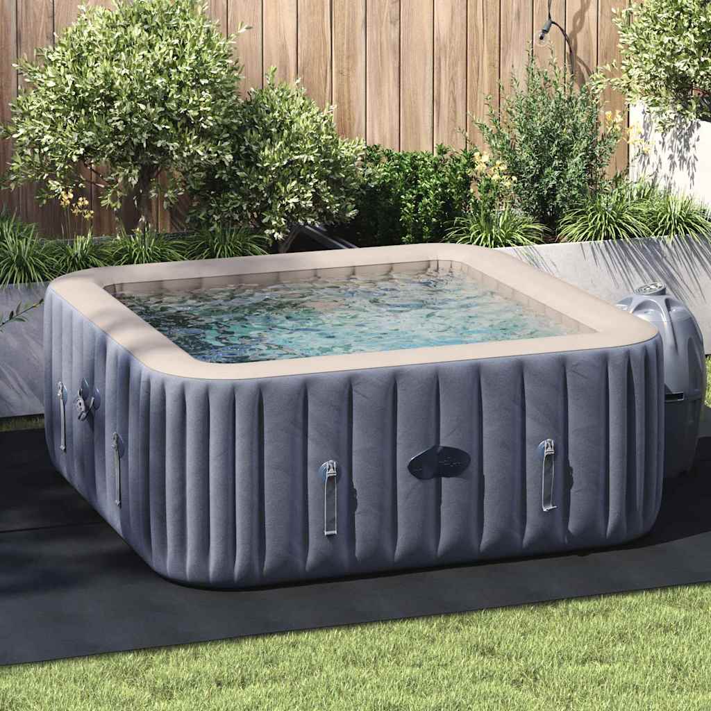 rektangulært poolovertræk Sort PVC 300 x 220 cm Slidstærkt