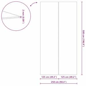 Podložka pod bazén Černá 500 x 250 x 0,1 cm Netkaná tkanina - obrázek 10