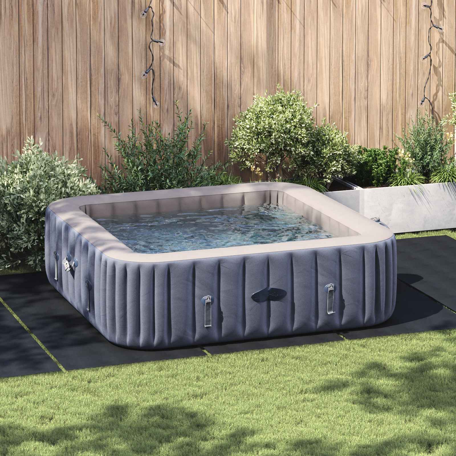 vidaXL Folie pentru Bază de Piscină Ajustabil Negru 550 x 280 x 0,1 cm