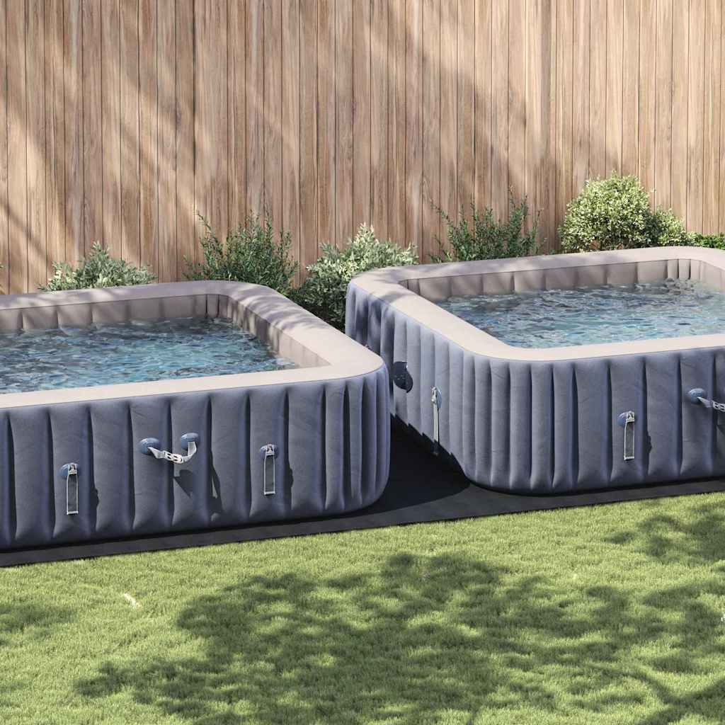 Rektangulært Poolovertræk Sort Plast 820 x 420 cm