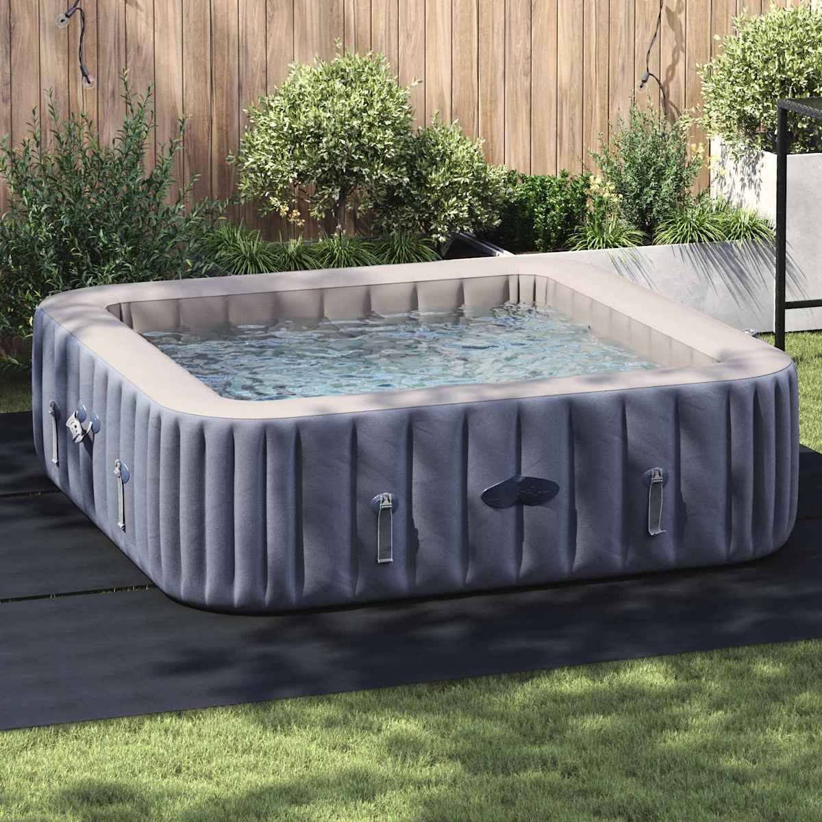 Pool Bundark x 0,1 cm Firkantet Non-woven stof