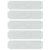 vidaXL Murukatted 5 tk 100 x 25 x 0,07 cm Tsingitud teras H&otilde;bedane