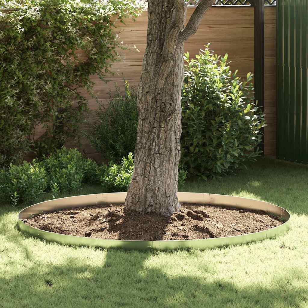 vidaxl Margine pentru gazon 10 pcs Gri 14 x 100 cm Oțel