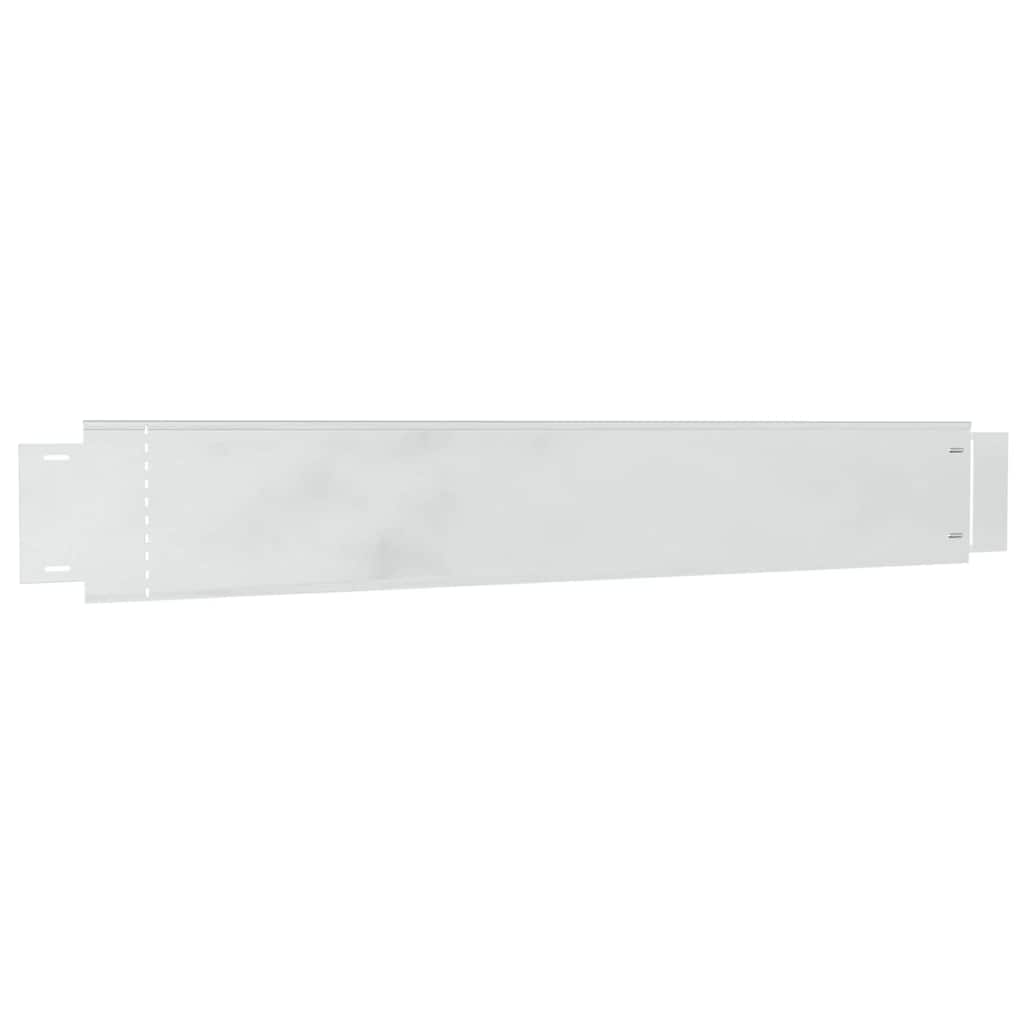 vidaXL Fűszegélyezés 10 pcs Szürke 14 x 100 cm Acél