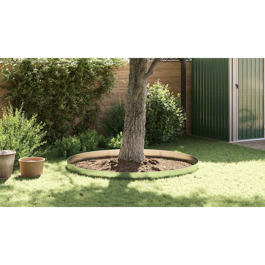 vidaxl Margine pentru gazon 10 pcs Gri 20 x 100 cm Oțel