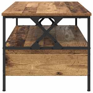 Konferenční stolek with Drawer Staré dřevo 100 x 51 x 45 cm - obrázek 7