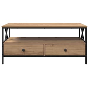 Konferenční stolek with Drawer dub artisan 100 x 51 x 45 cm - obrázek 6