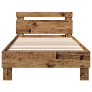 Rám postele Staré dřevo 203 x 95 x 70 cm kompozitní dřevo - obrázek 5
