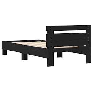 Rám postele Černý dub 203 x 95 x 70 cm kompozitní dřevo - obrázek 7
